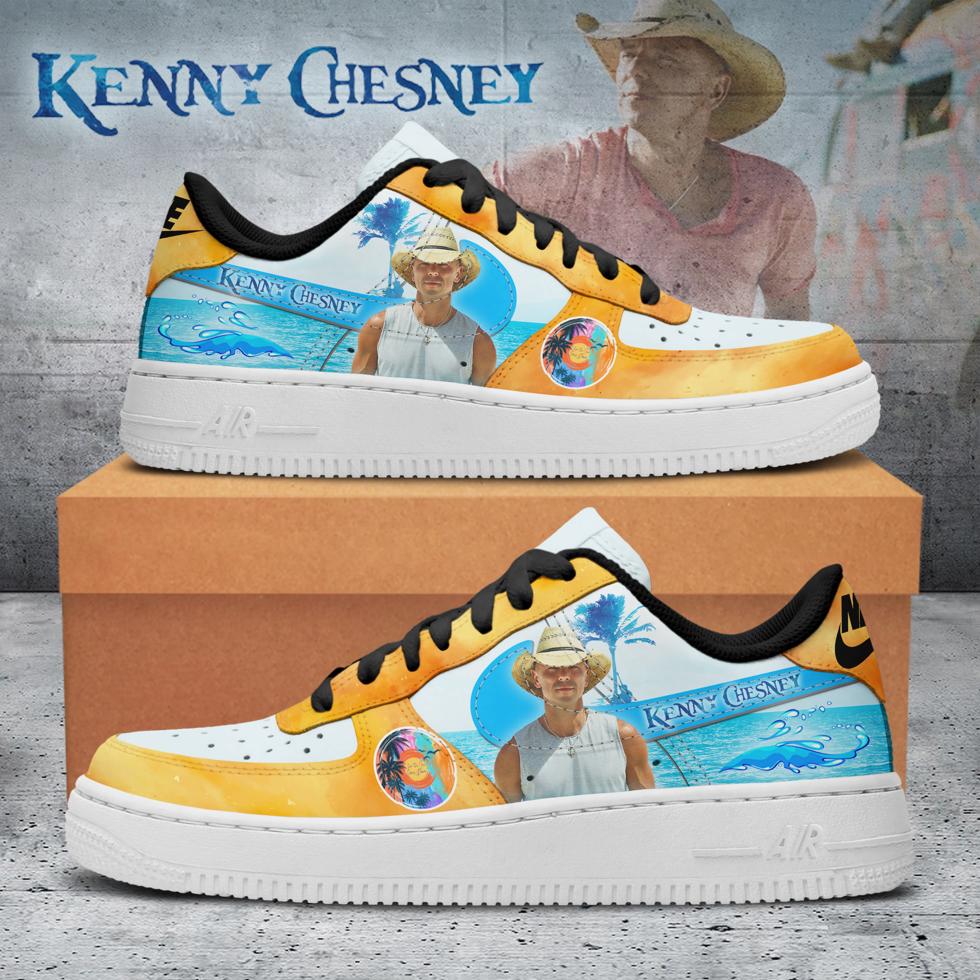 Kenny Chesney Air Low-Top Sneakers Shoes Comfortable For Men And Women Printed Full Size - Image 3