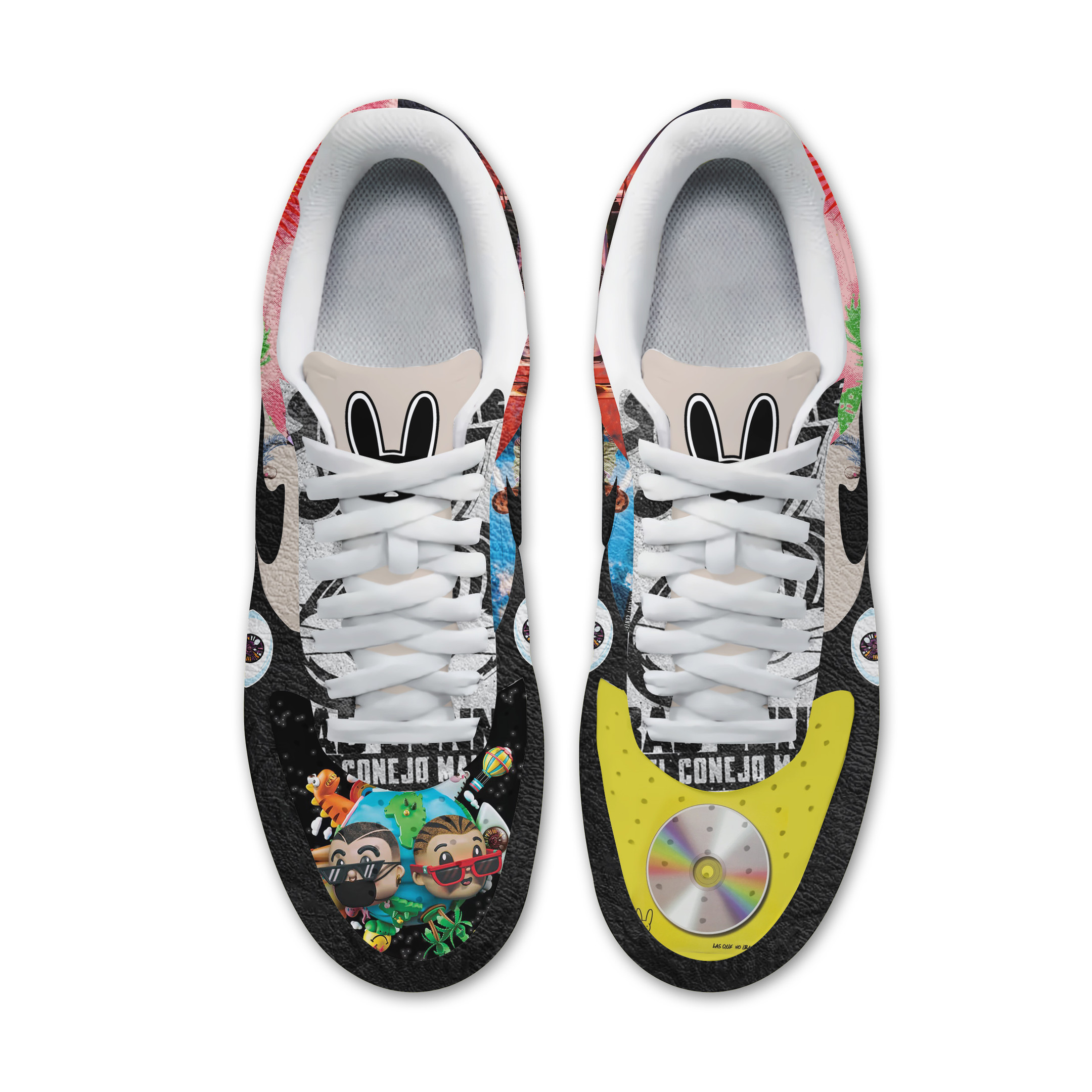Bad Bunny Air Low-Top Sneakers Shoes Comfortable For Men And Women Printed Full Size - Image 2