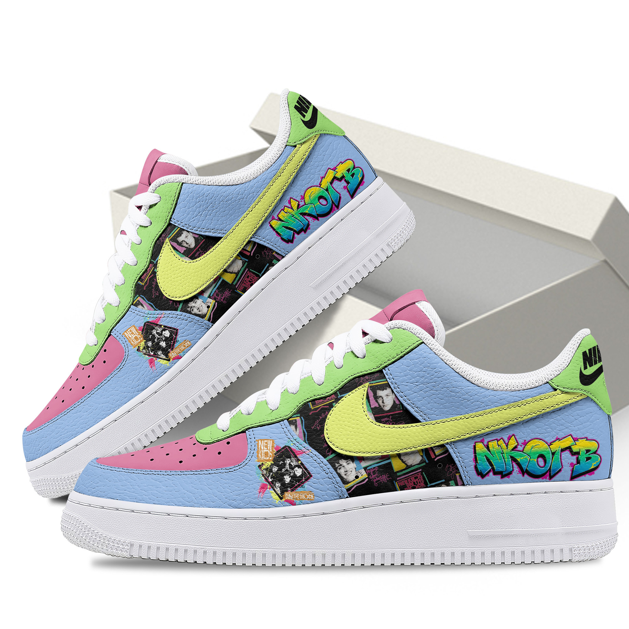 New Kids on the Block Air Low-Top Sneakers Shoes Comfortable For Men And Women Printed Full Size - Image 2