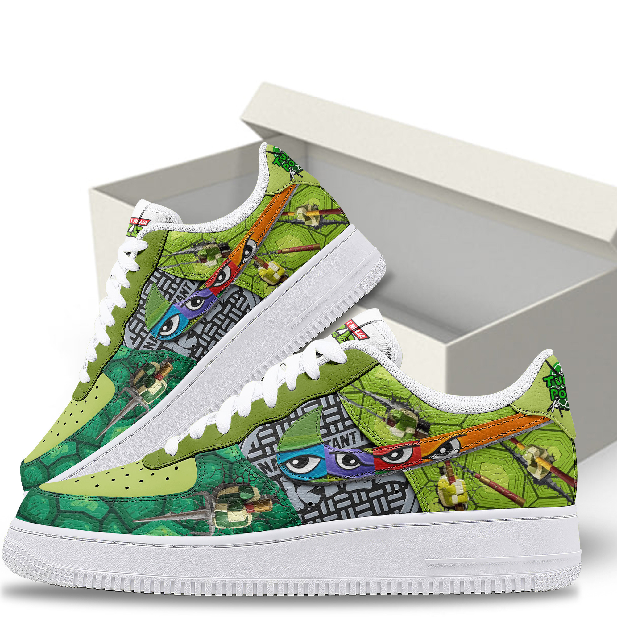 Teenage Mutant Ninja Turtles Air Low-Top Sneakers Shoes Comfortable For Men And Women Printed Full Size - Image 3