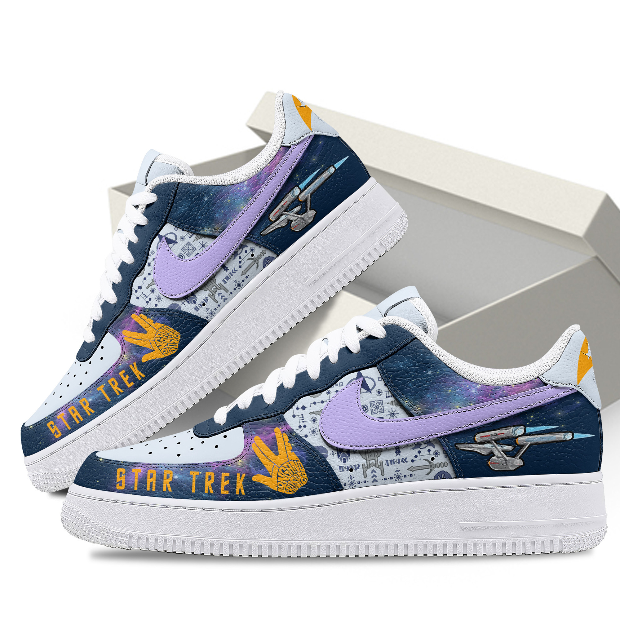 Star Trek Air Low-Top Sneakers Shoes Comfortable For Men And Women Printed Full Size - Image 2