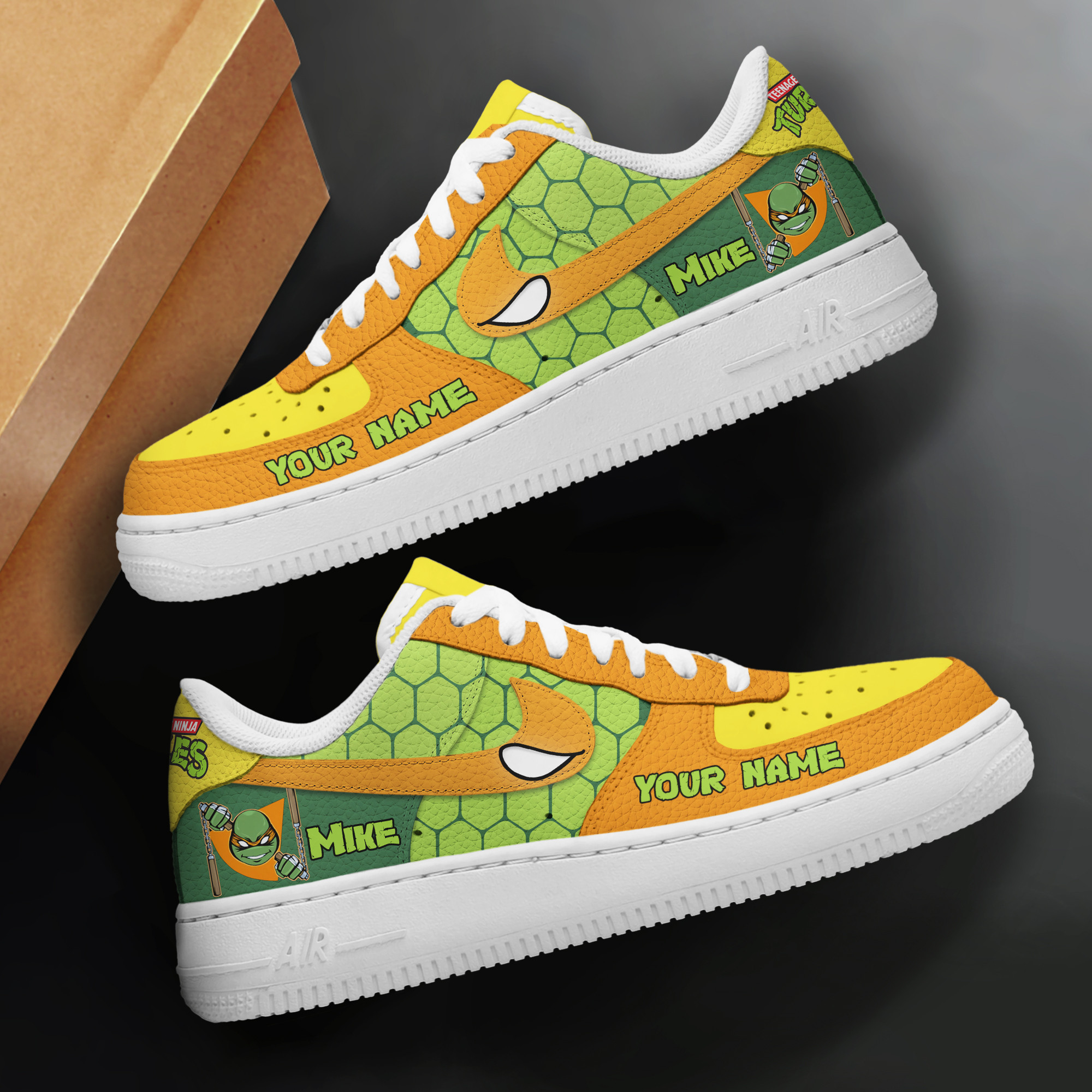Teenage Mutant Ninja Turtles Air Low-Top Sneakers Shoes Comfortable For Men And Women Printed Full Size - Image 2