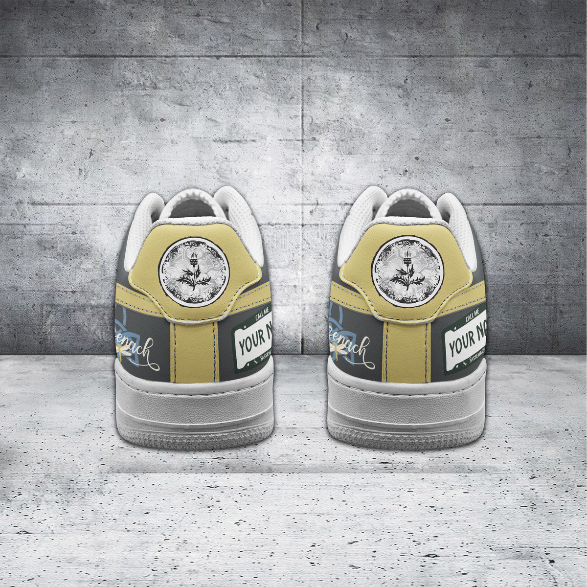 Sassenach Air Low-Top Sneakers Shoes Comfortable For Men And Women Printed Full Size - Image 3