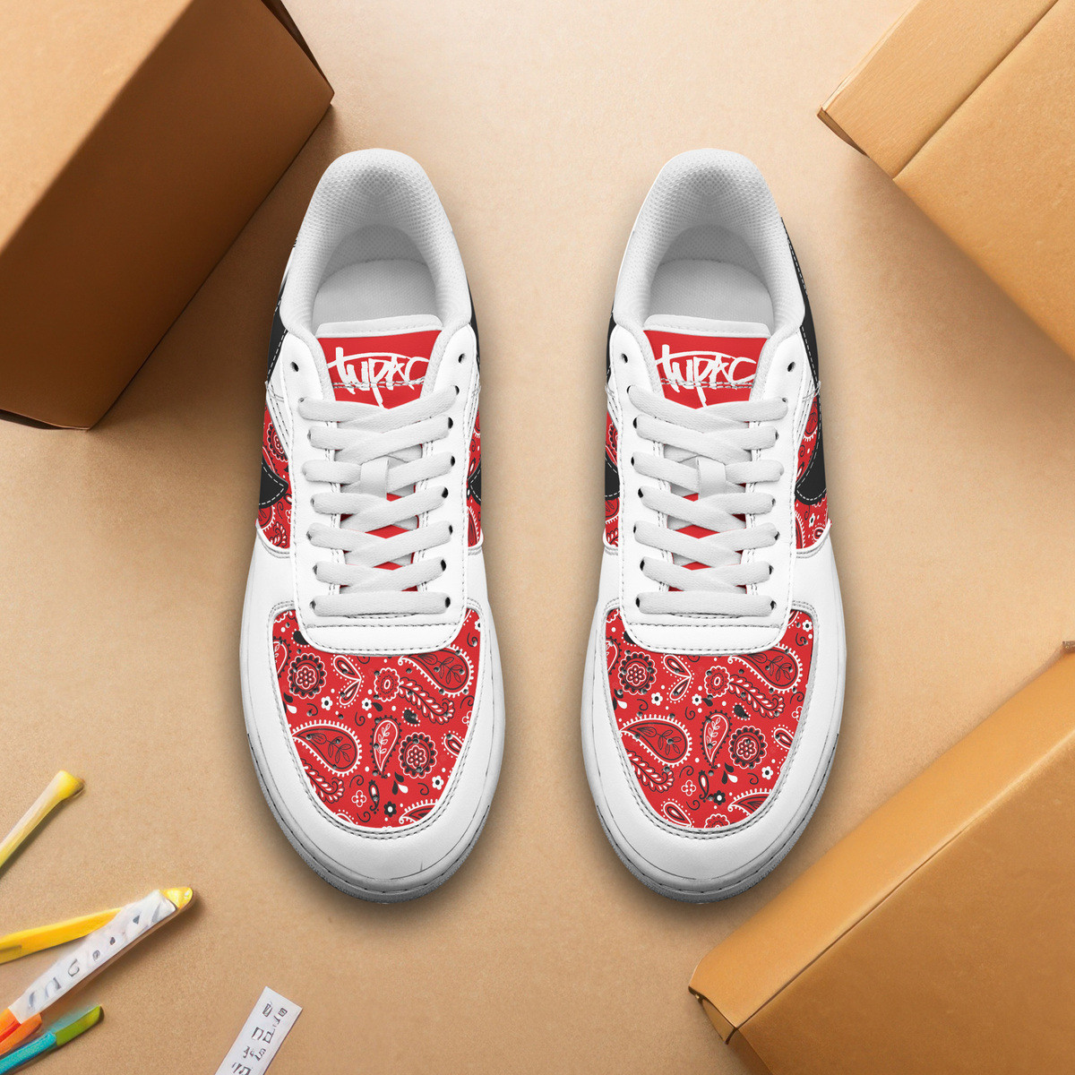 Tupac Shakur Air Low-Top Sneakers Shoes Comfortable For Men And Women Printed Full Size - Image 3