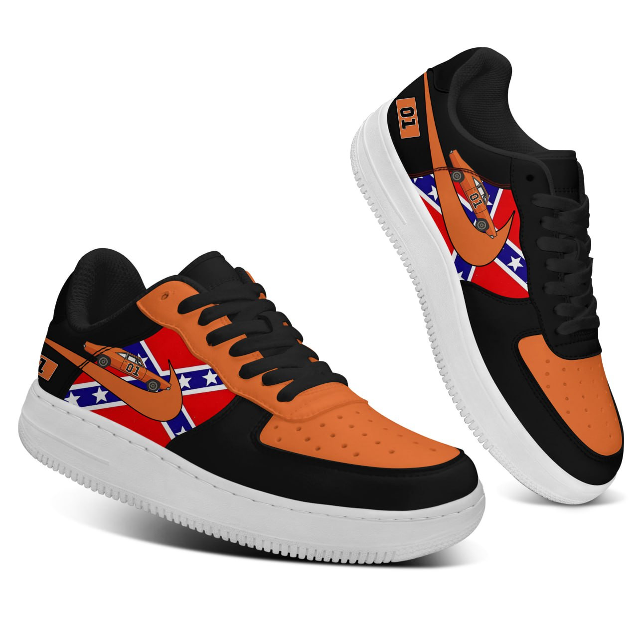 The Dukes Of Hazzard Air Low-Top Sneakers Shoes Comfortable For Men And Women Printed Full Size - Image 3