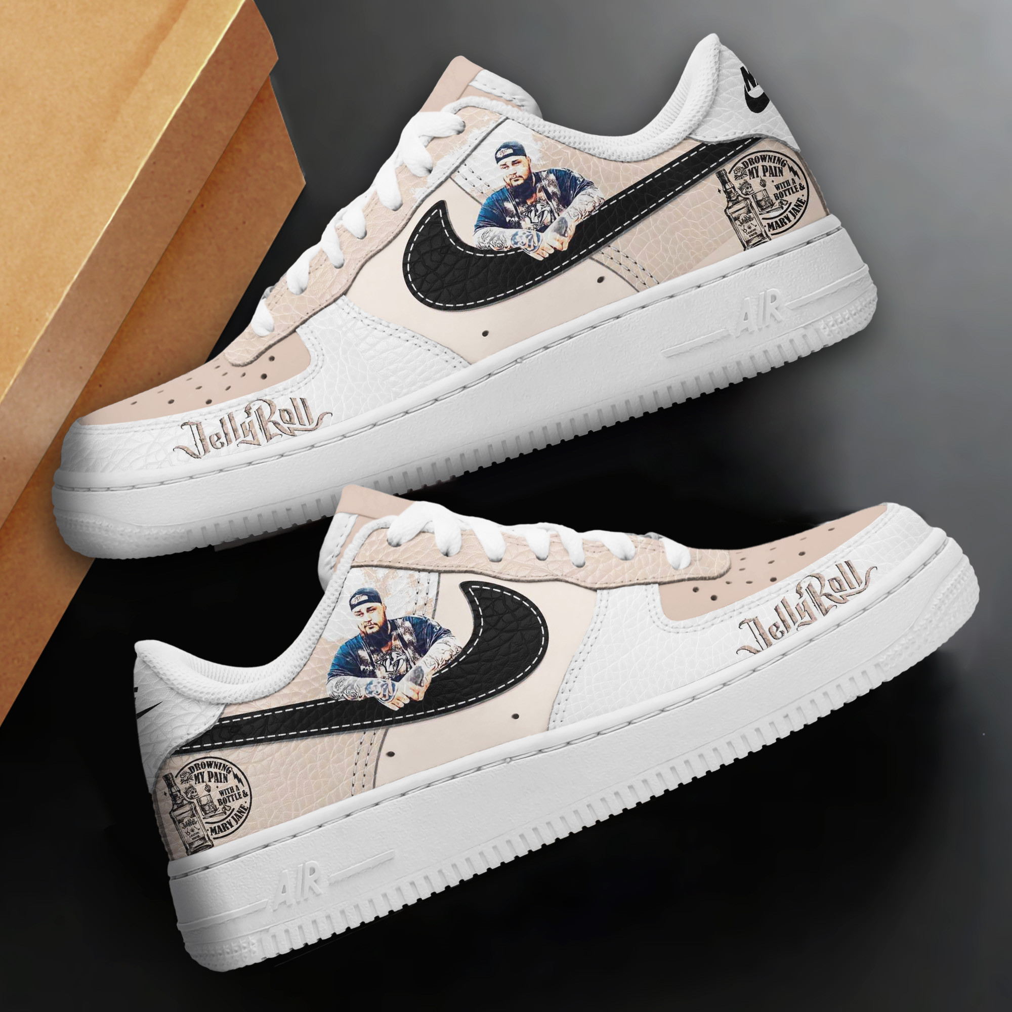 Jelly Roll Air Low-Top Sneakers Shoes Comfortable For Men And Women Printed Full Size - Image 2