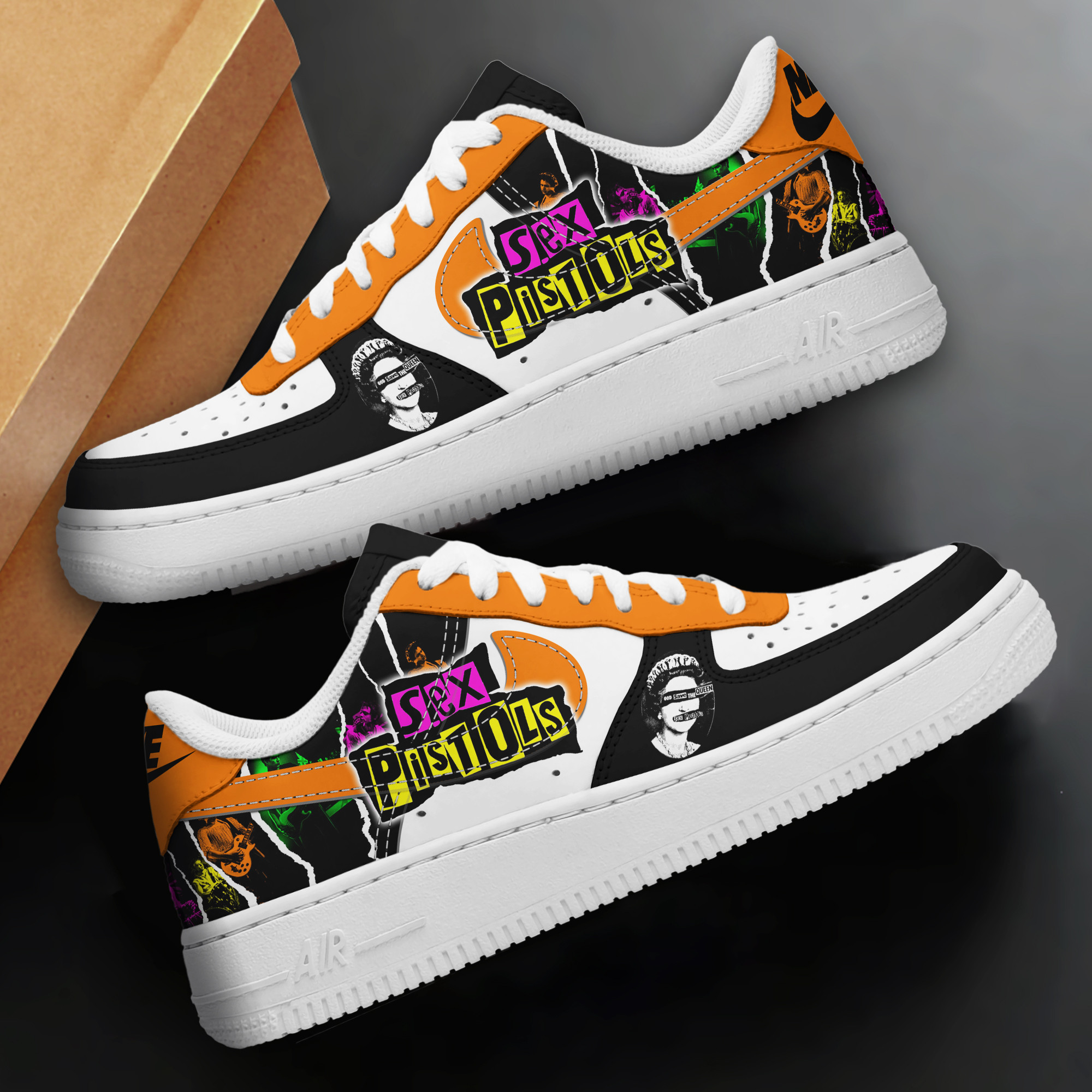 Sex Pistols Air Low-Top Sneakers Shoes Comfortable For Men And Women Printed Full Size - Image 2
