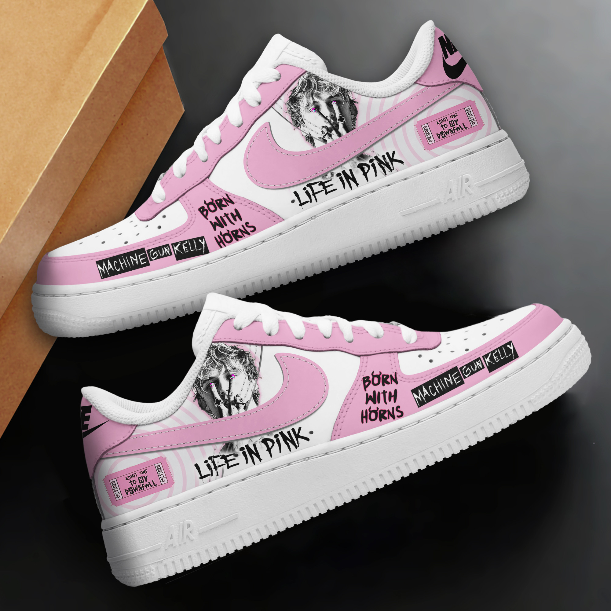 Machine Gun Kelly Air Low-Top Sneakers Shoes Comfortable For Men And Women Printed Full Size - Image 2