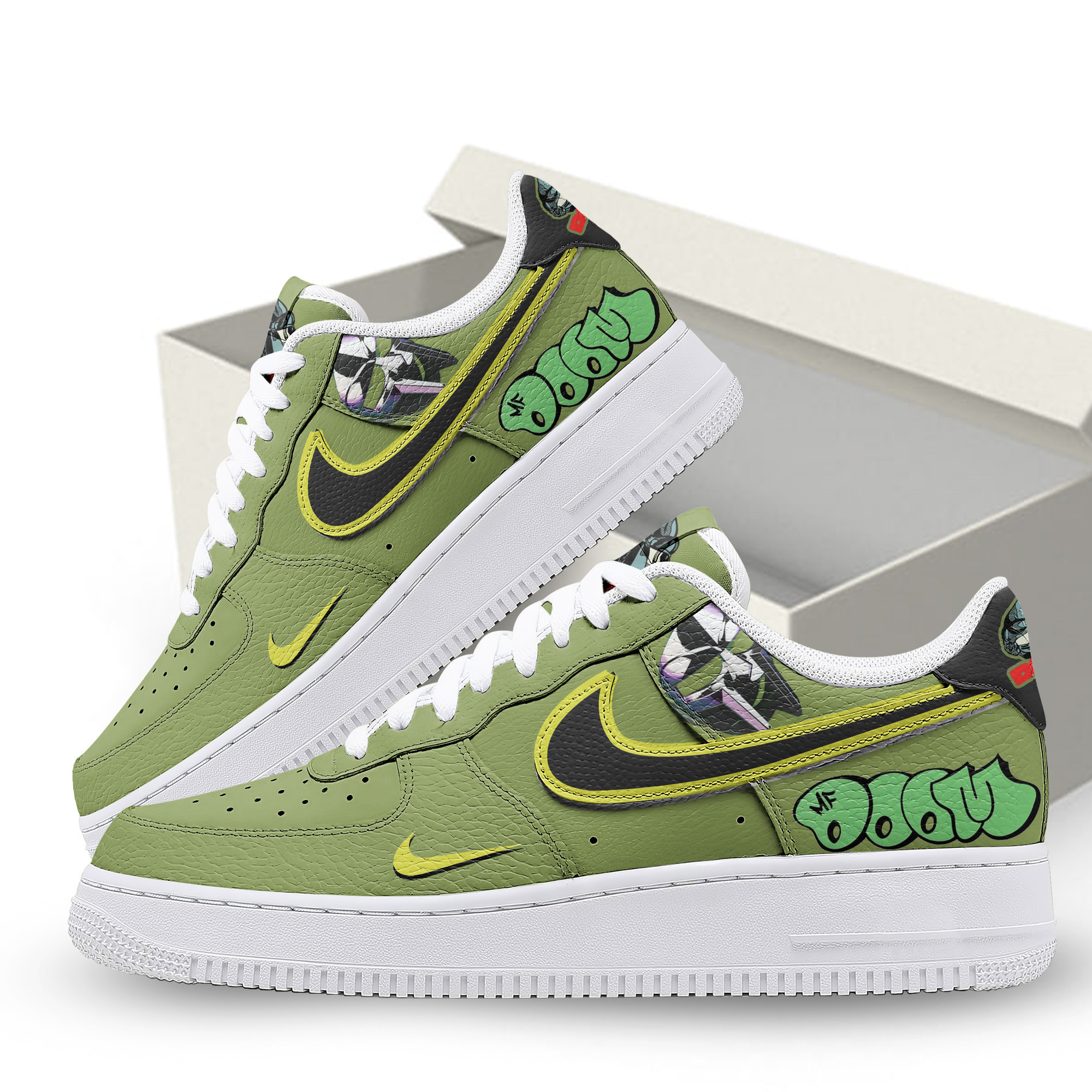 MF Doom Air Low-Top Sneakers Shoes Comfortable For Men And Women Printed Full Size - Image 3