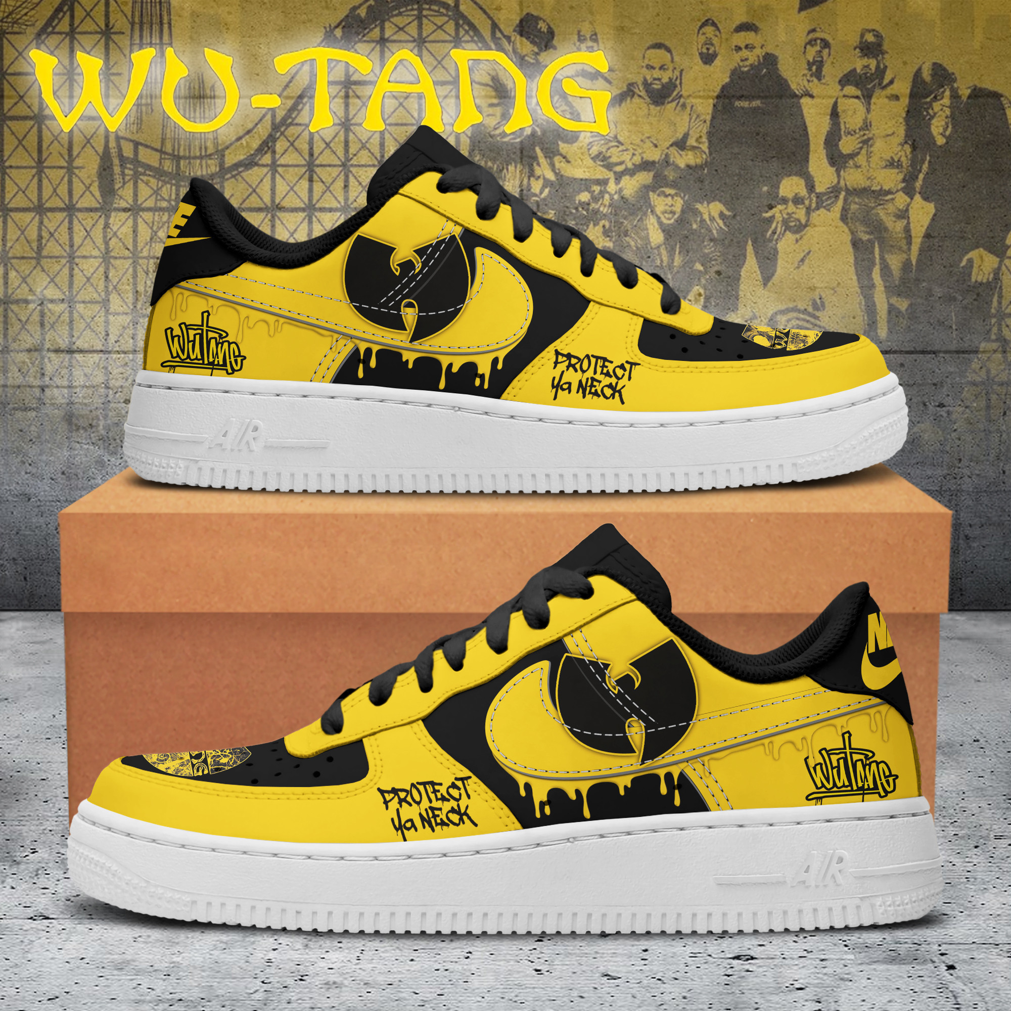 Wu Tang Clan Air Low-Top Sneakers Shoes Comfortable For Men And Women Printed Full Size - Image 3