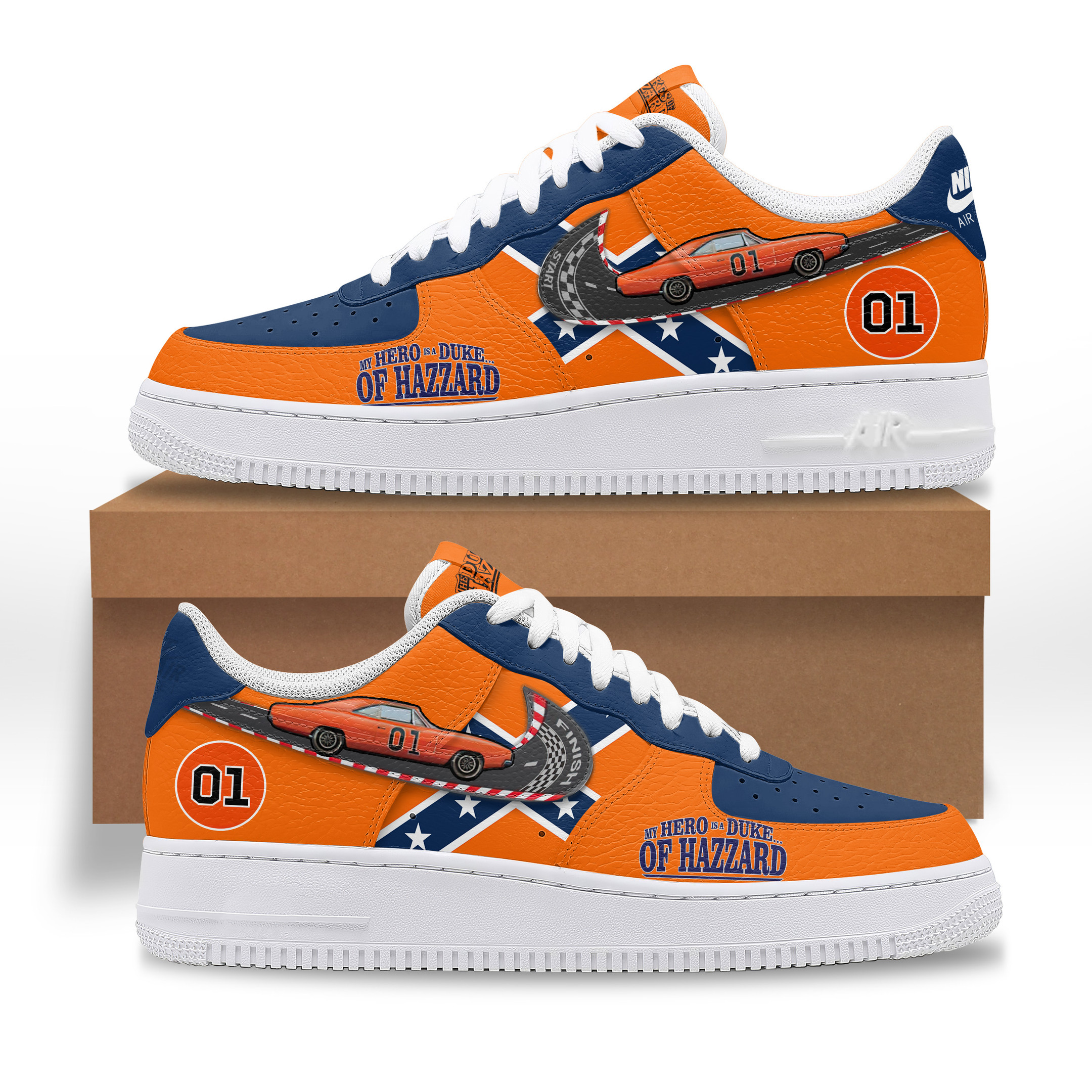 The Dukes of Hazzard Air Low-Top Sneakers Shoes Comfortable For Men And Women Printed Full Size - Image 2