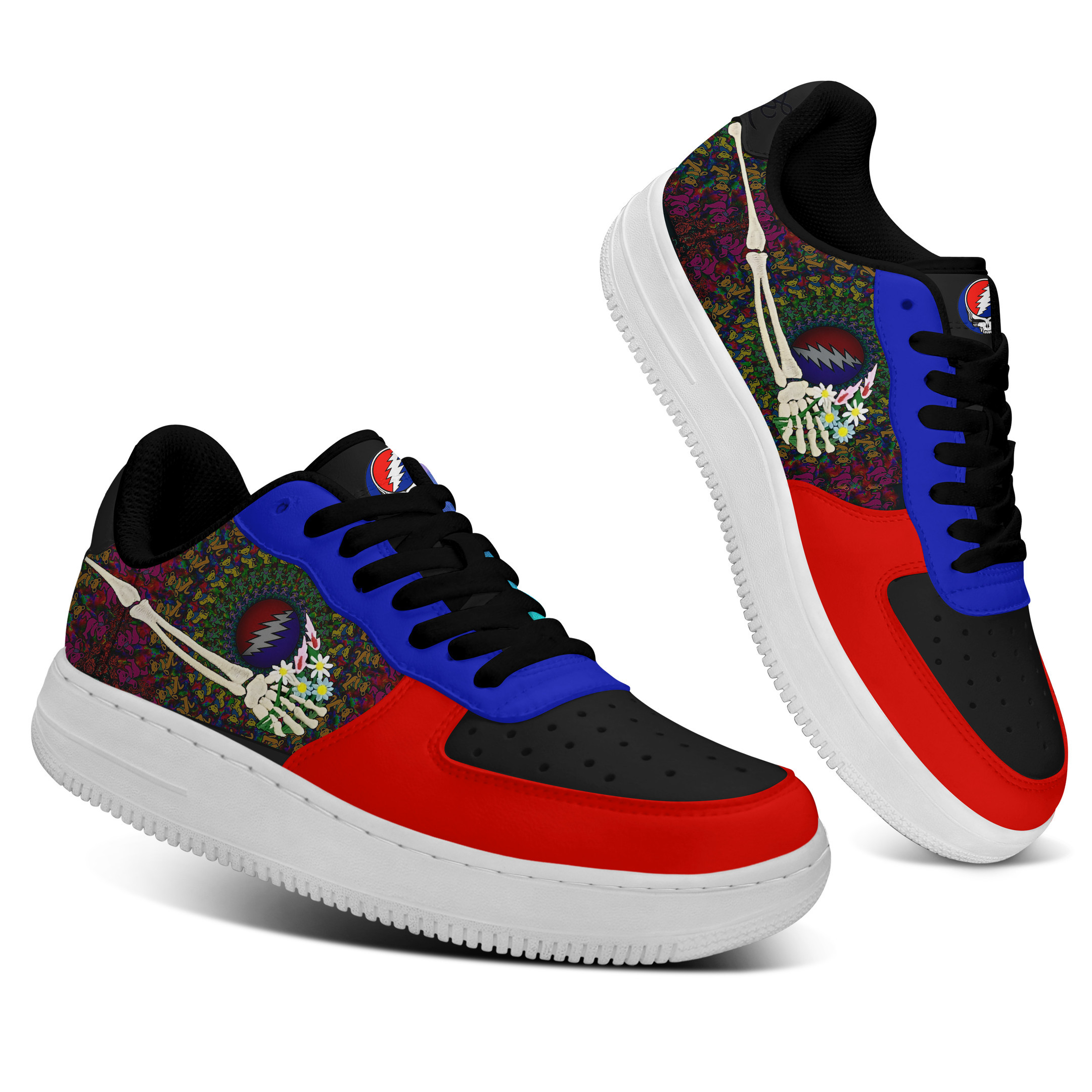 Greatful Dead Air Low-Top Sneakers Shoes Comfortable For Men And Women Printed Full Size - Image 3