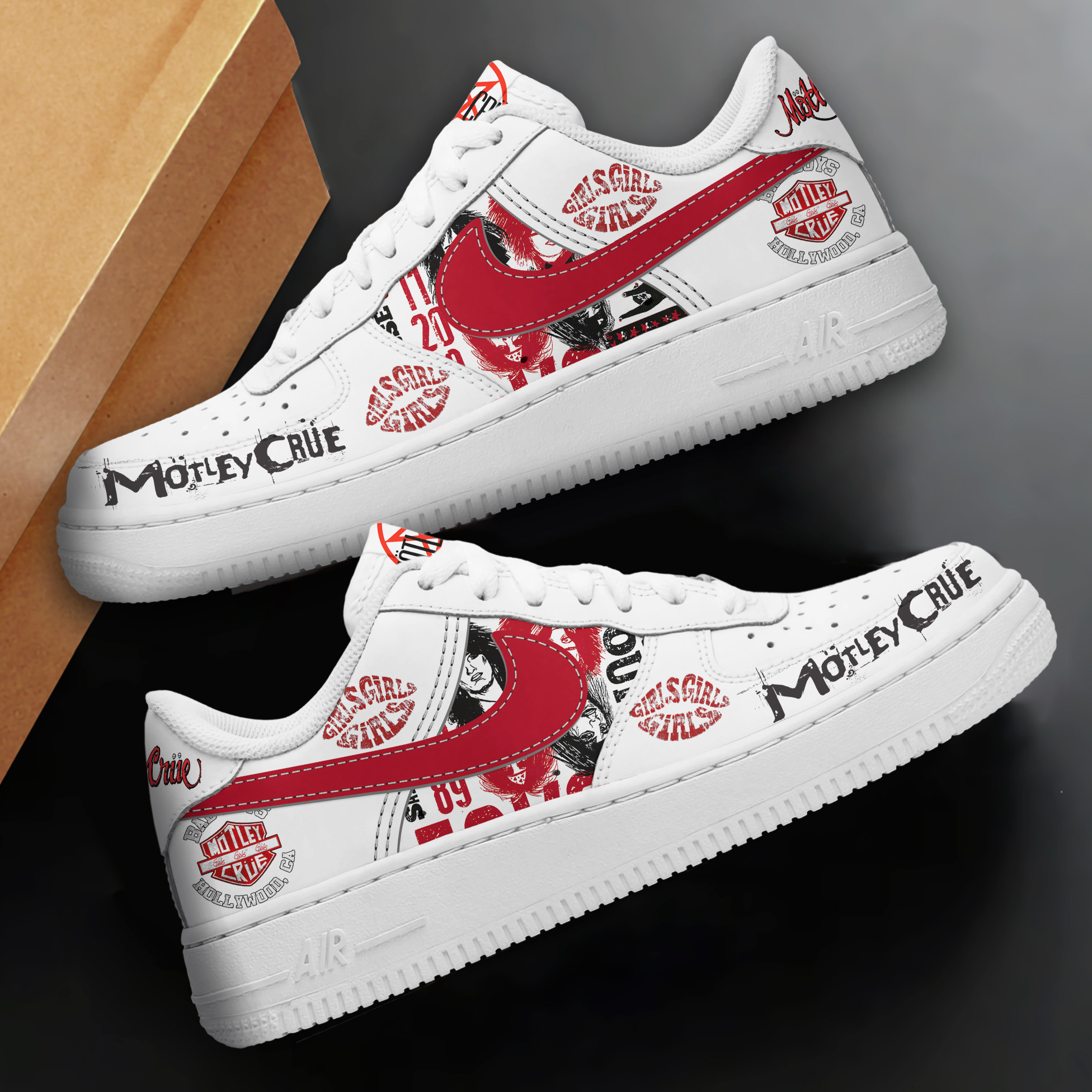 Motley Crue Air Low-Top Sneakers Shoes Comfortable For Men And Women Printed Full Size - Image 2