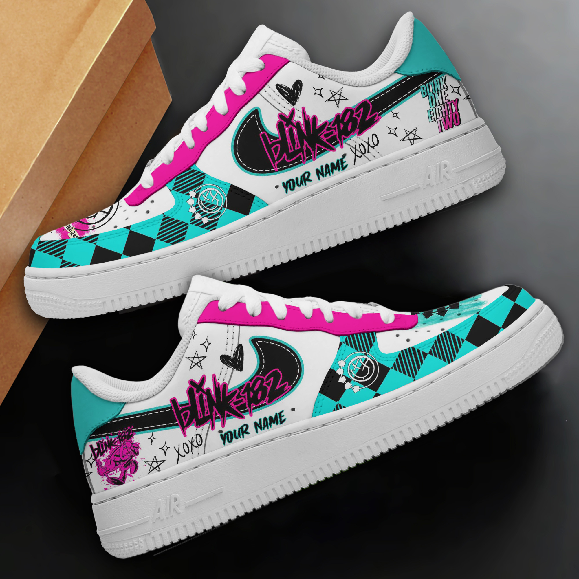 Blink 182 Air Low-Top Sneakers Shoes Comfortable For Men And Women Printed Full Size - Image 2