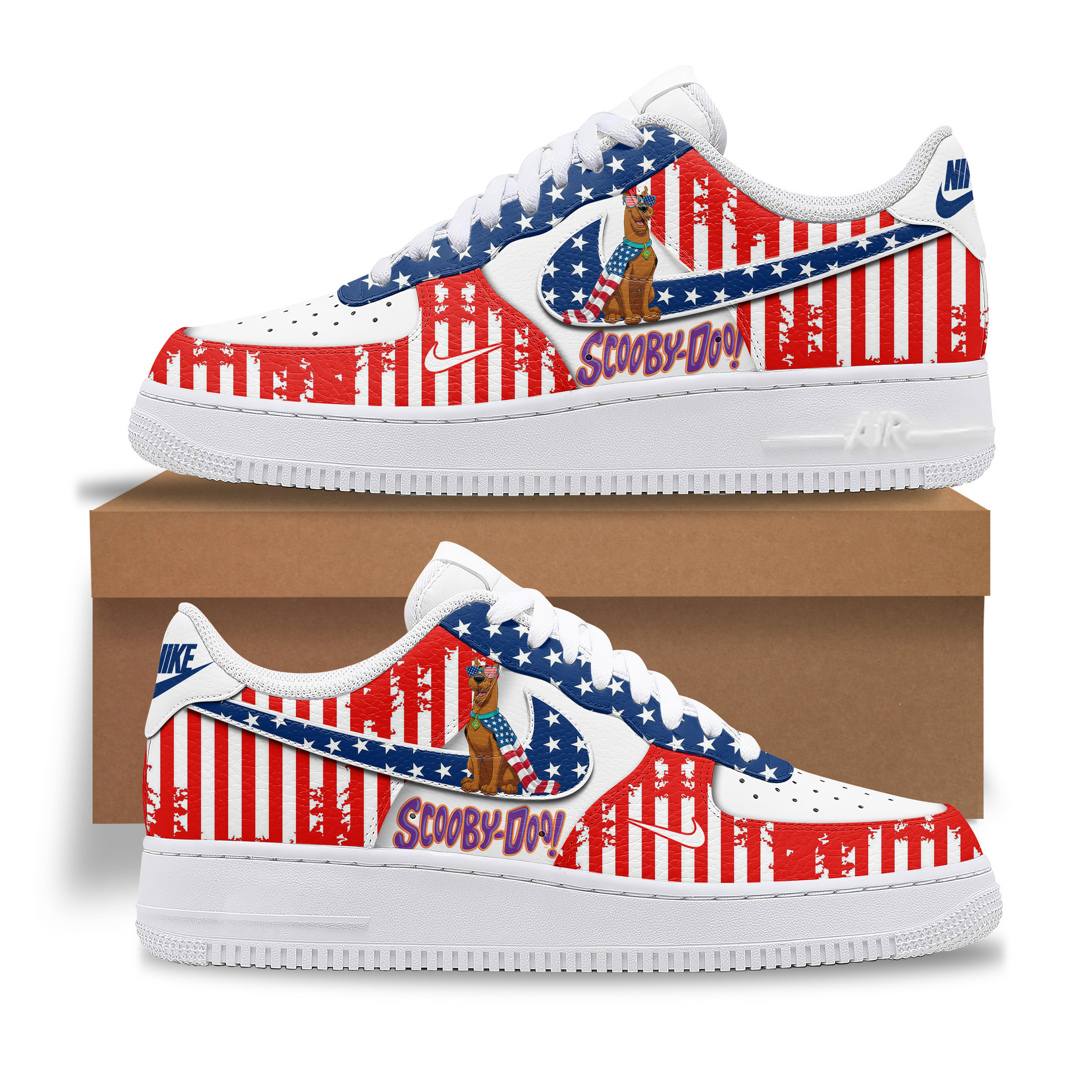 Scooby Doo Air Low-Top Sneakers Shoes Comfortable For Men And Women Printed Full Size - Image 2