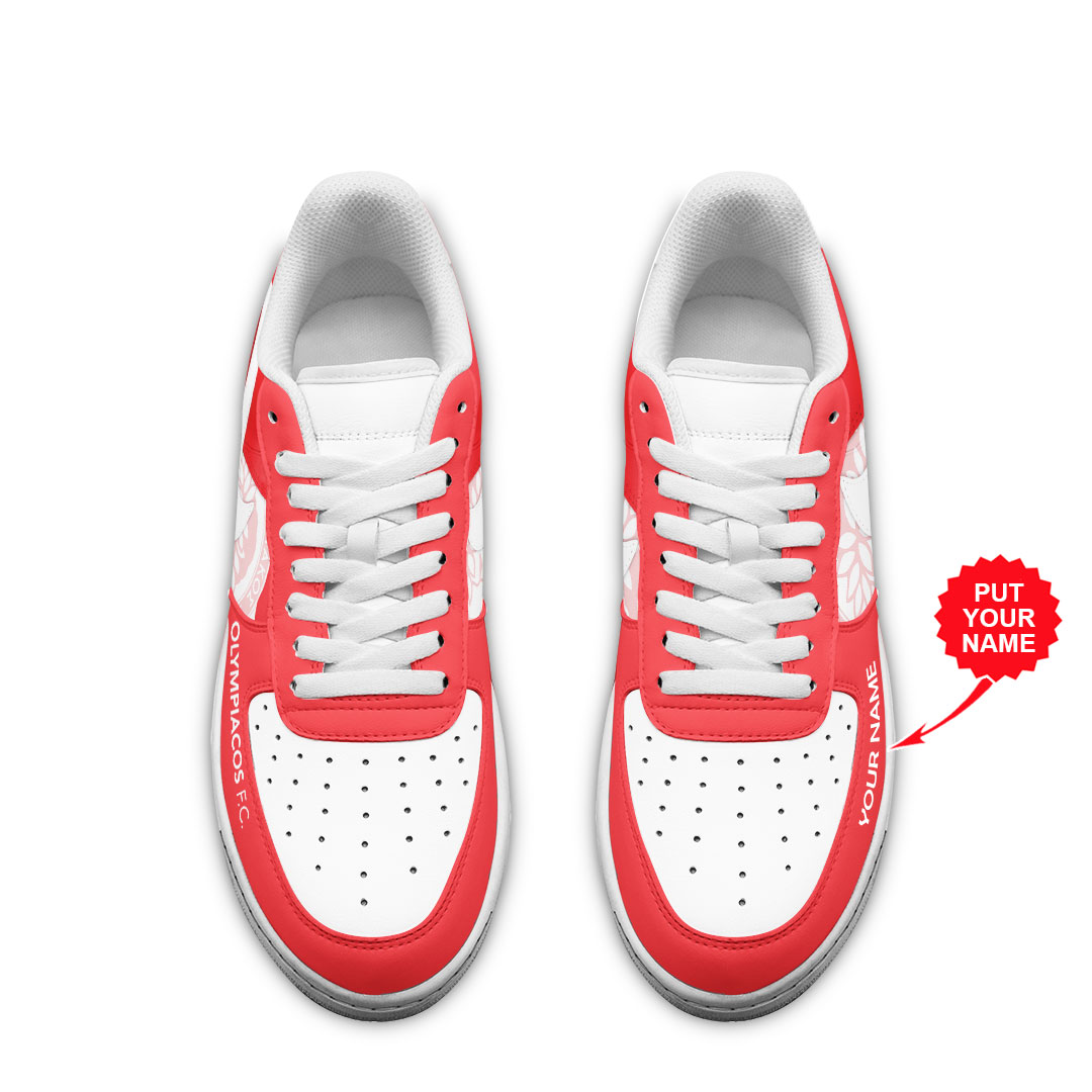 Olympiakos F.C. Air Low-Top Sneakers Shoes Comfortable For Men And Women Printed Full Size - Image 2
