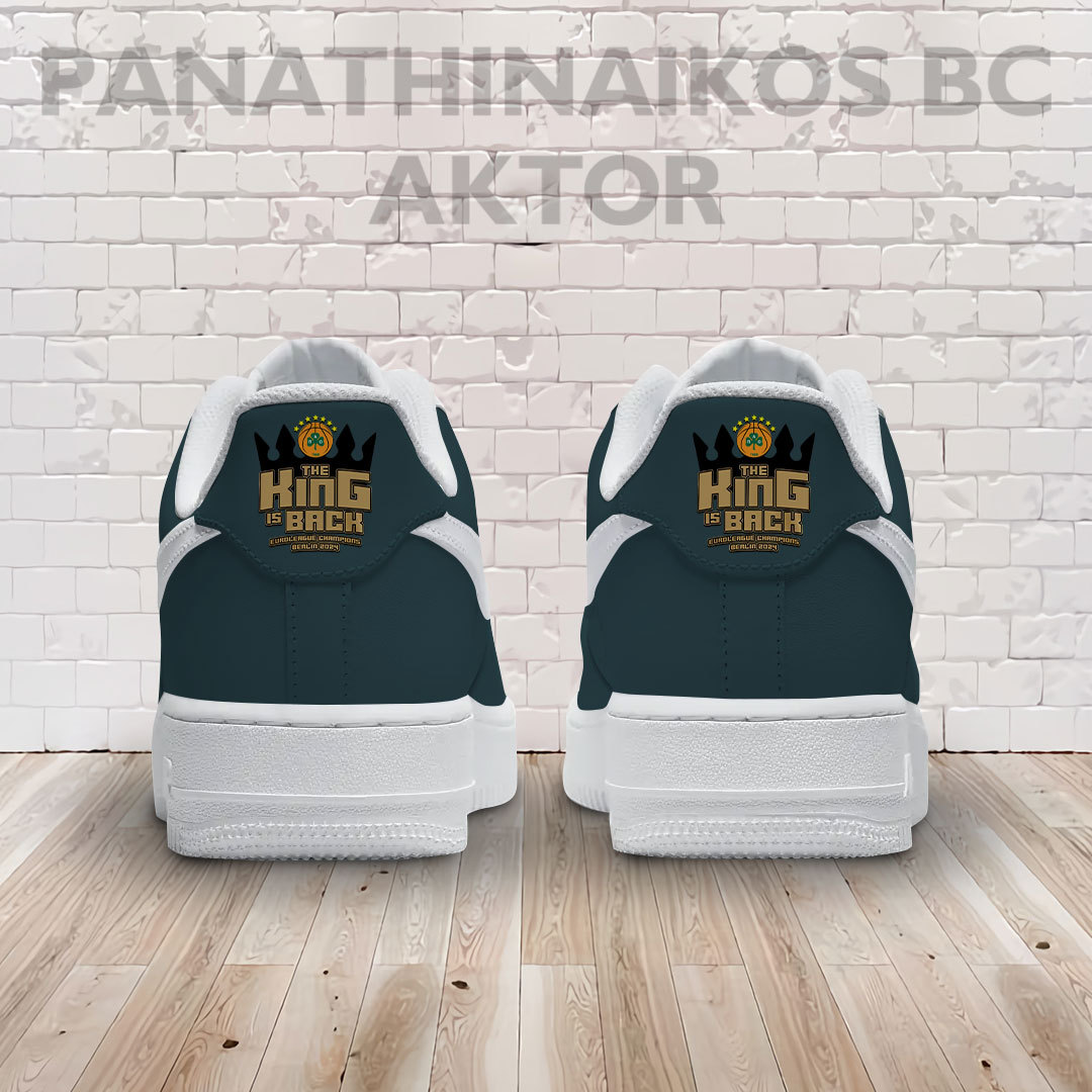 Panathinaikos B.C. Air Low-Top Sneakers Shoes Comfortable For Men And Women Printed Full Size - Image 3