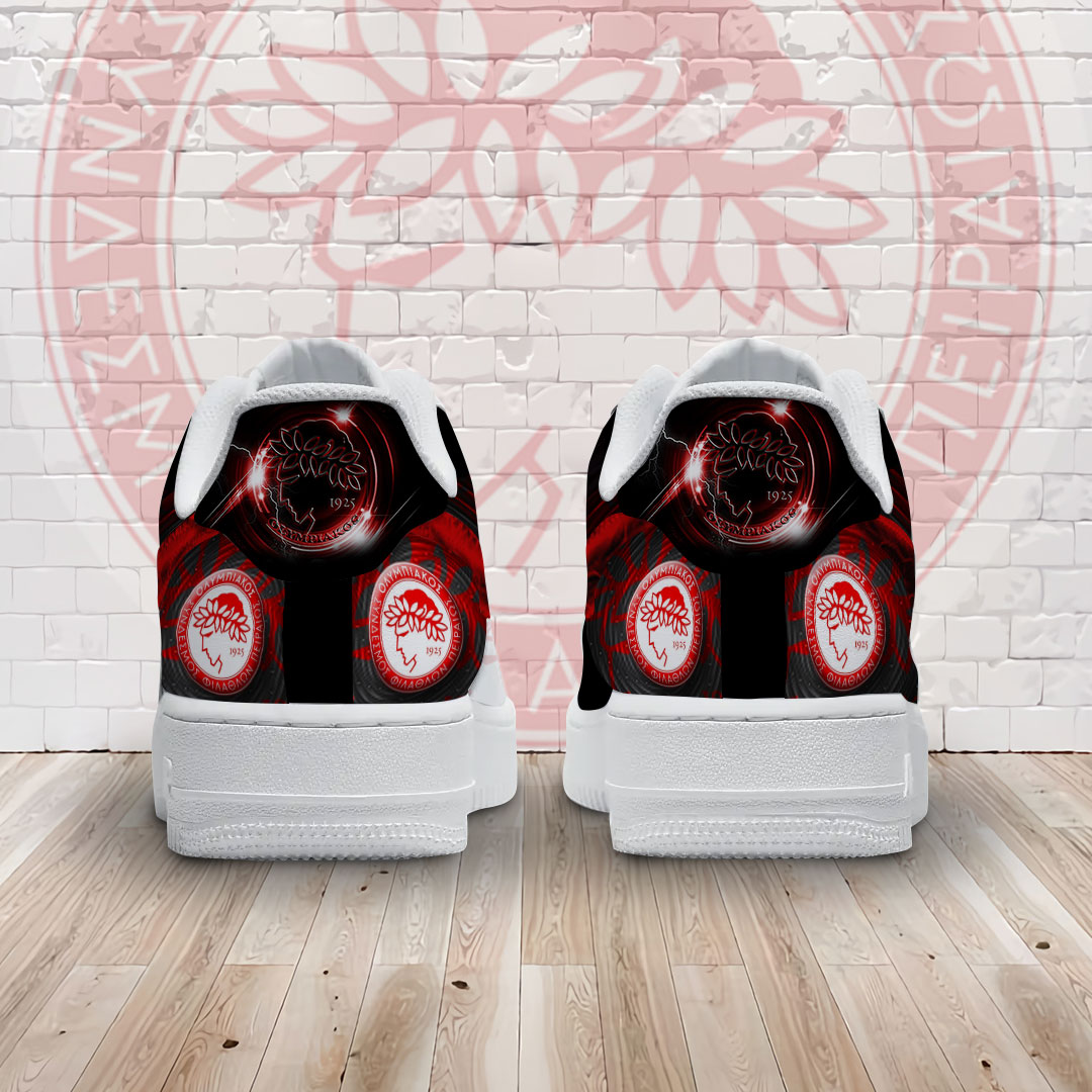 Olympiakos F.C. Air Low-Top Sneakers Shoes Comfortable For Men And Women Printed Full Size - Image 2