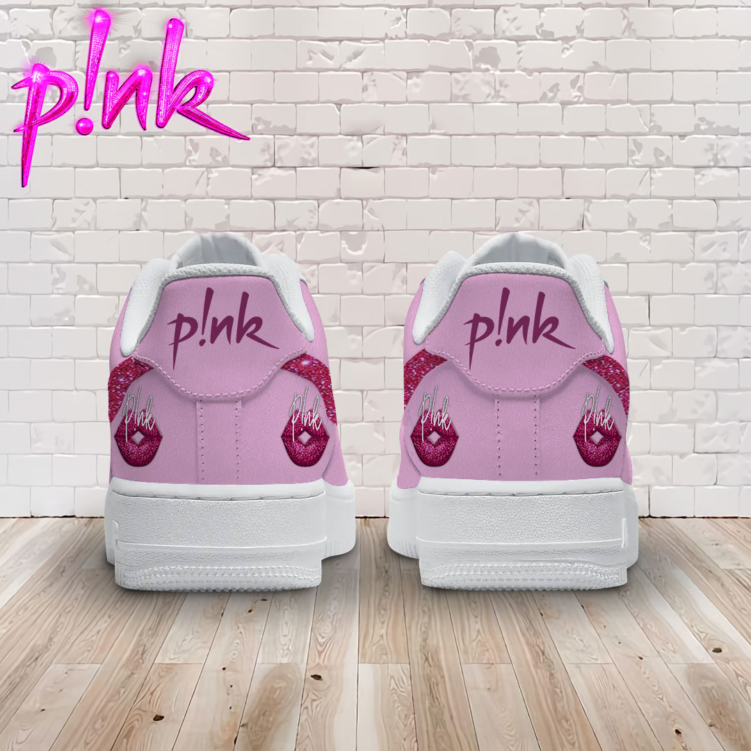 Pink Air Low-Top Sneakers Shoes Comfortable For Men And Women Printed Full Size - Image 2
