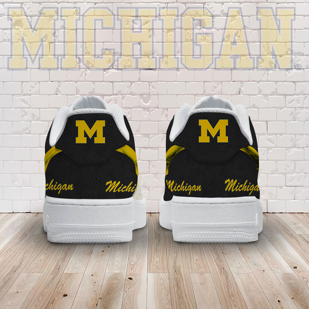 Michigan Wolverines Air Low-Top Sneakers Shoes Comfortable For Men And Women Printed Full Size - Image 2