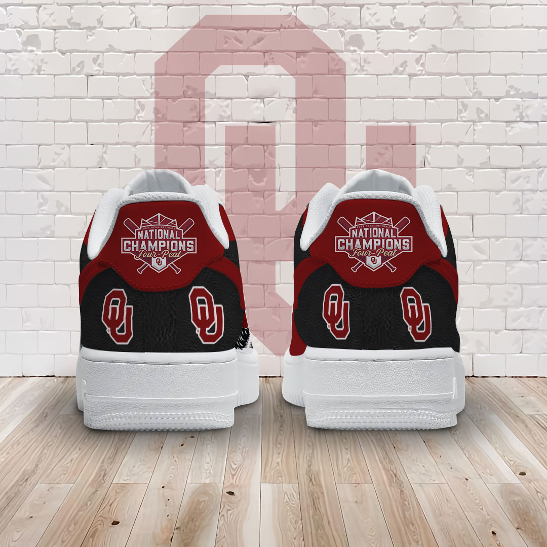 Oklahoma Sooners Air Low-Top Sneakers Shoes Comfortable For Men And Women Printed Full Size - Image 2
