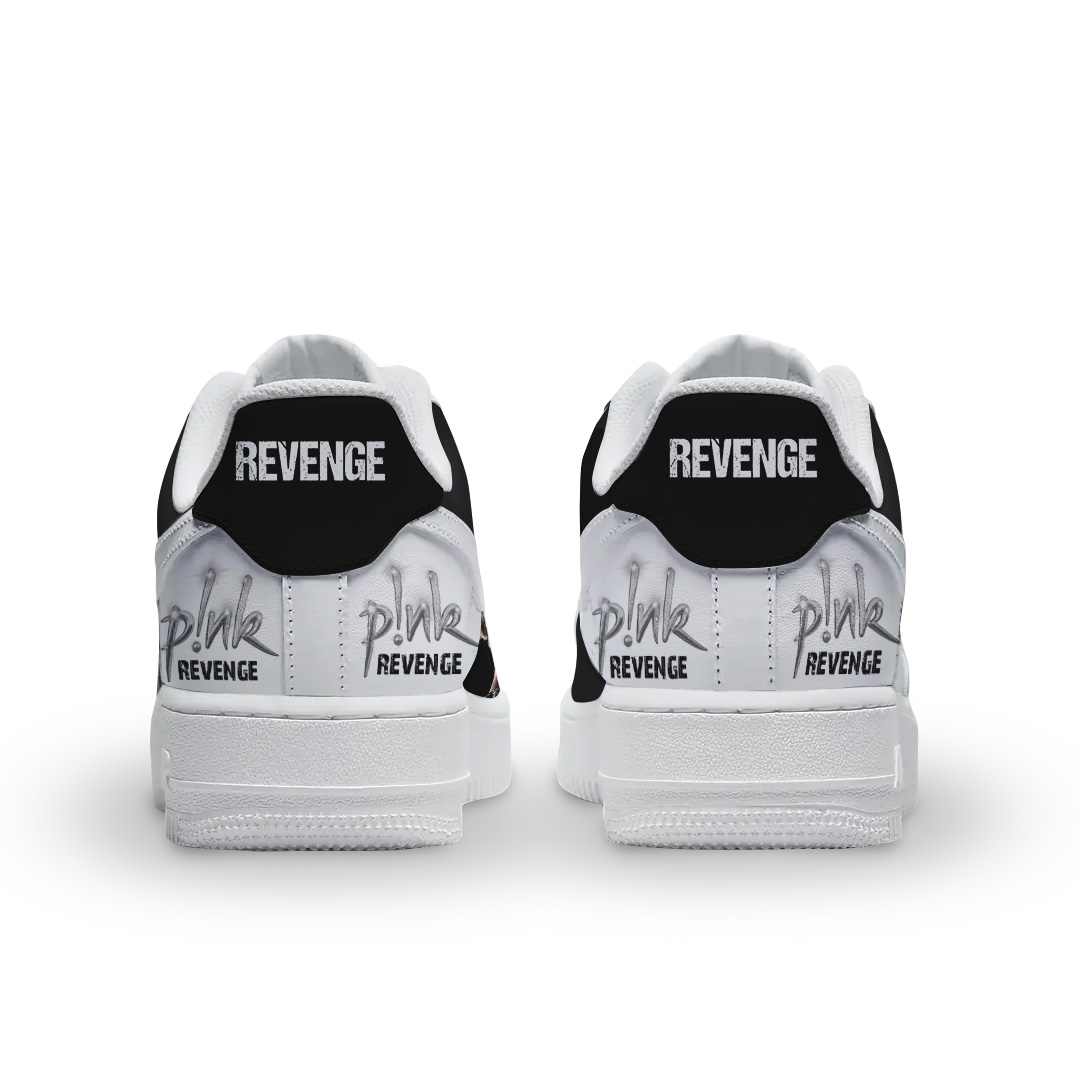 Pink Air Low-Top Sneakers Shoes Comfortable For Men And Women Printed Full Size - Image 3