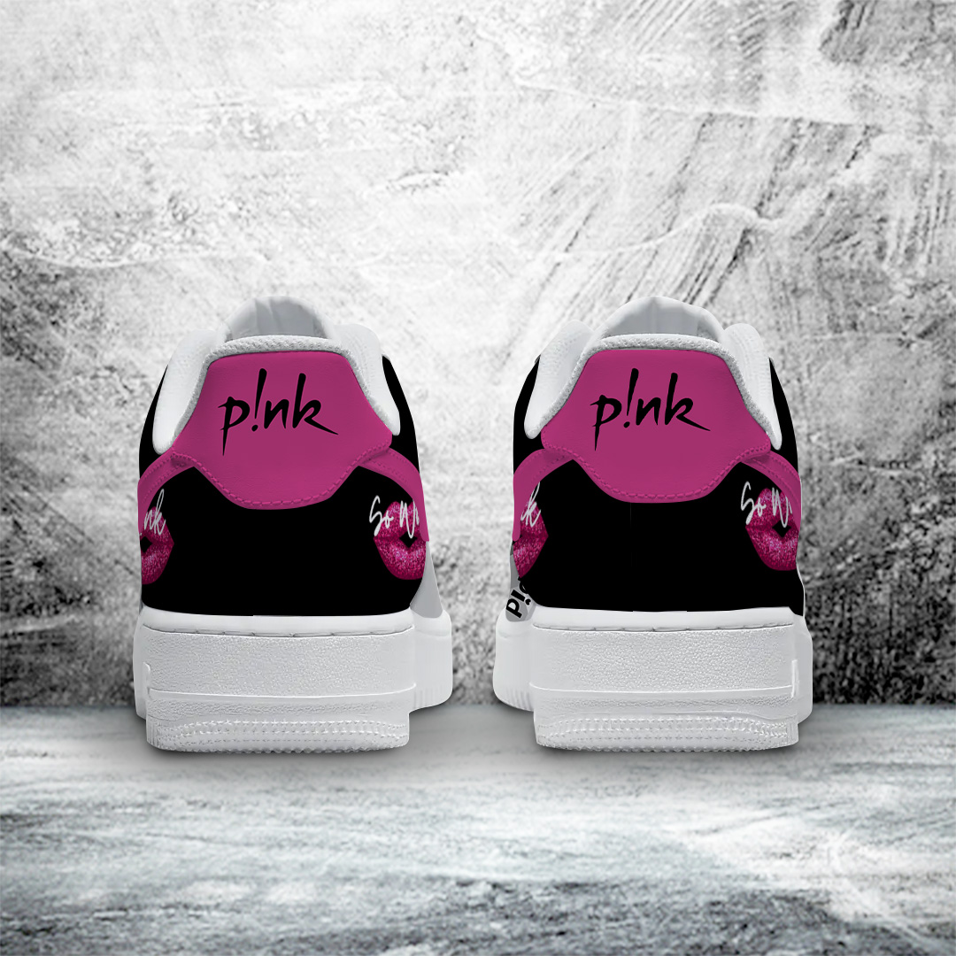 Pink Air Low-Top Sneakers Shoes Comfortable For Men And Women Printed Full Size - Image 2