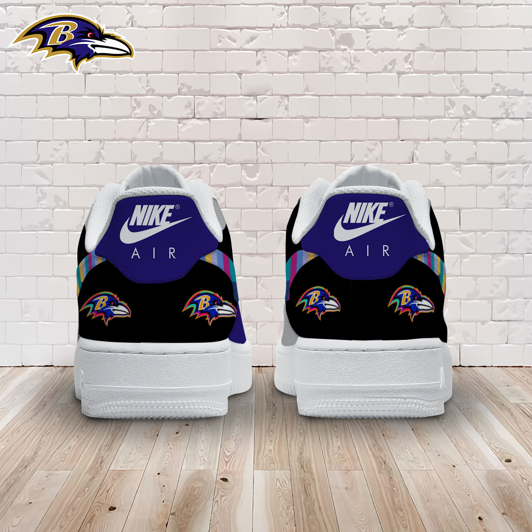 Baltimore Ravens Air Low-Top Sneakers Shoes Comfortable For Men And Women Printed Full Size - Image 2