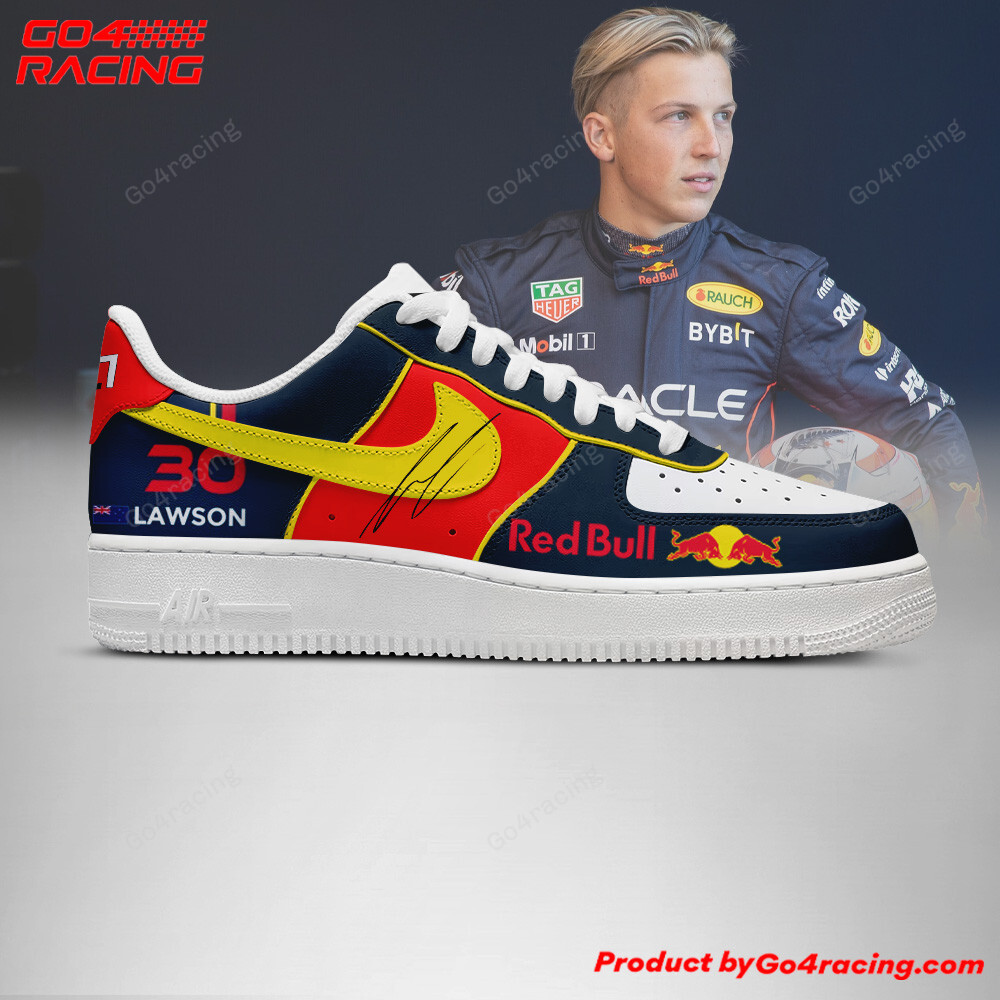 Liam Lawson Redbull Air Low-Top Sneakers Shoes Comfortable For Men And Women Printed Full Size - Image 3