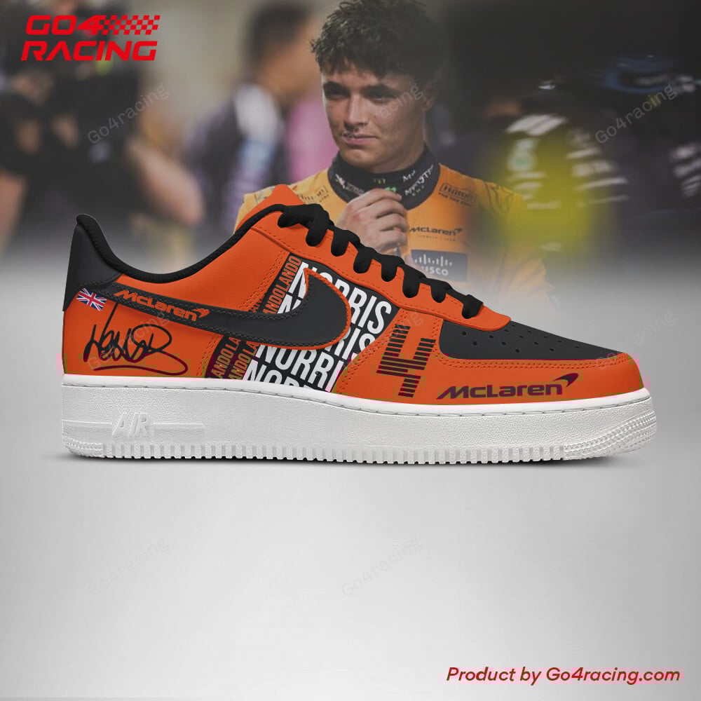 Lando Norris Mclaren Air Low-Top Sneakers Shoes Comfortable For Men And Women Printed Full Size - Image 3