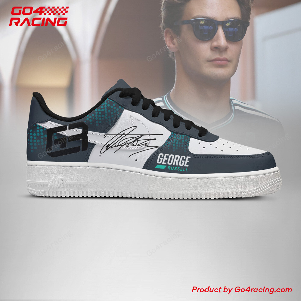 George Russell Mecedes Air Low-Top Sneakers Shoes Comfortable For Men And Women Printed Full Size - Image 3