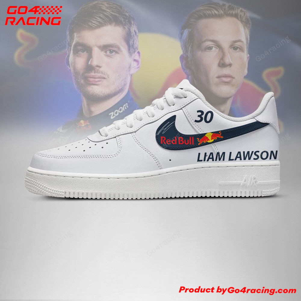Max Verstappen x Liam Lawson Red Bull Racing Air Low-Top Sneakers Shoes Comfortable For Men And Women Printed Full Size - Image 2