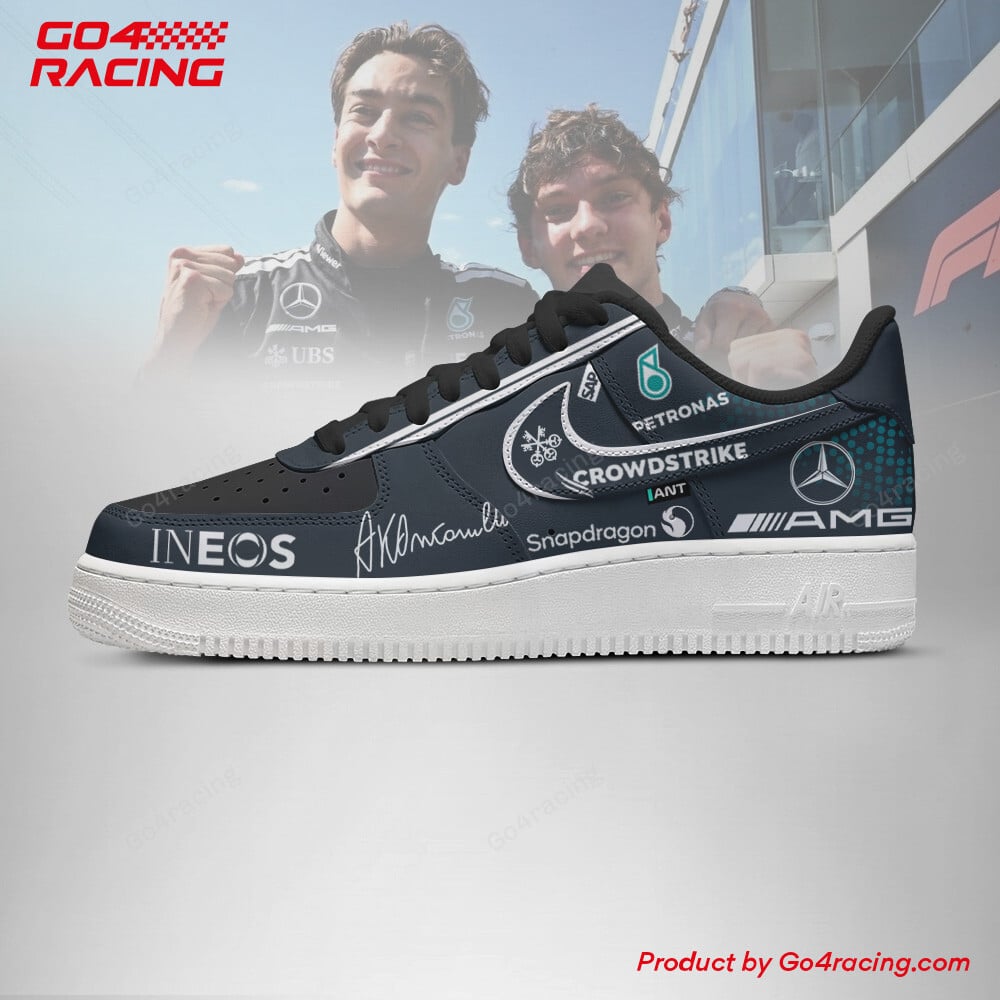 Andrea Kimi Antonelli x George Russell Mecedes AMG Air Low-Top Sneakers Shoes Comfortable For Men And Women Printed Full Size - Image 2