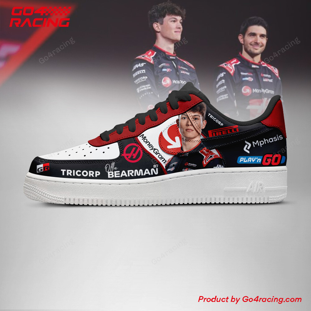 Esteban Ocon x Oliver Bearman Haas Air Low-Top Sneakers Shoes Comfortable For Men And Women Printed Full Size - Image 2