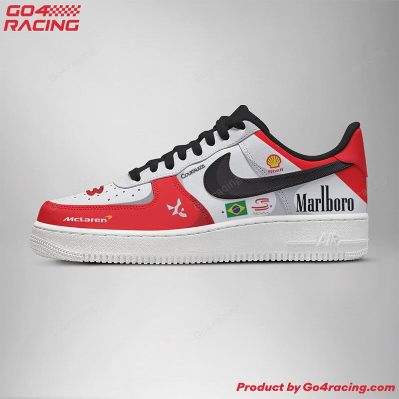 Ayrton Senna Formula Air Low-Top Sneakers Shoes Comfortable For Men And Women Printed Full Size - Image 2