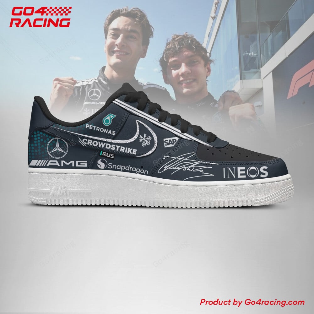 Andrea Kimi Antonelli x George Russell Mecedes AMG Air Low-Top Sneakers Shoes Comfortable For Men And Women Printed Full Size - Image 3