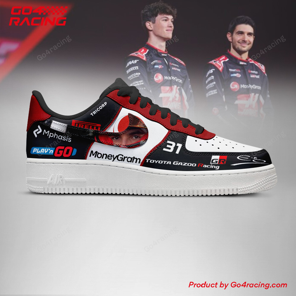 Esteban Ocon x Oliver Bearman Haas Air Low-Top Sneakers Shoes Comfortable For Men And Women Printed Full Size - Image 3