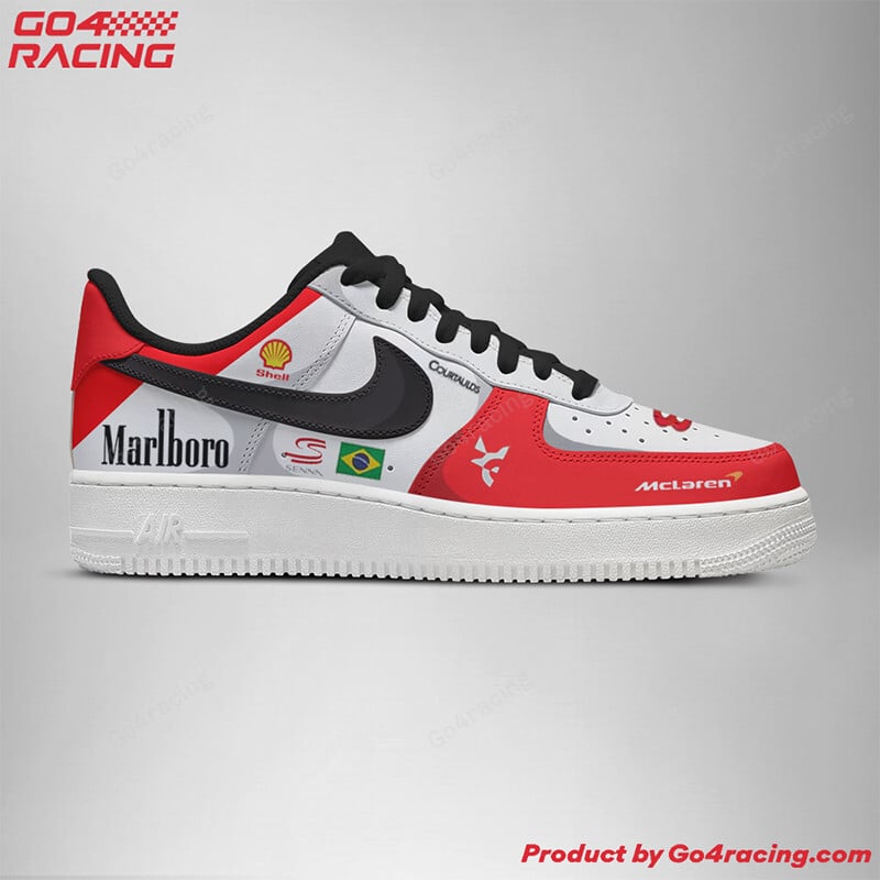 Ayrton Senna Formula Air Low-Top Sneakers Shoes Comfortable For Men And Women Printed Full Size - Image 3
