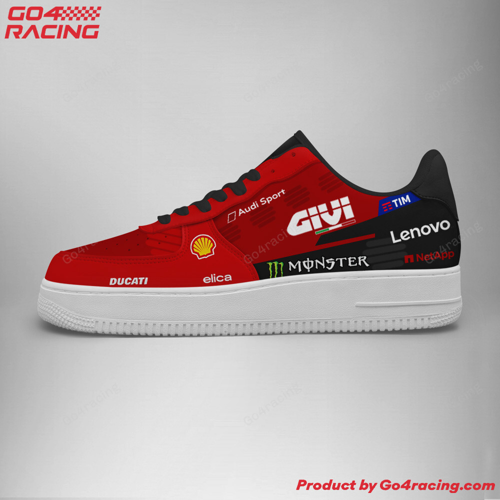 Ducati Racing Factory Air Low-Top Sneakers Shoes Comfortable For Men And Women Printed Full Size - Image 2