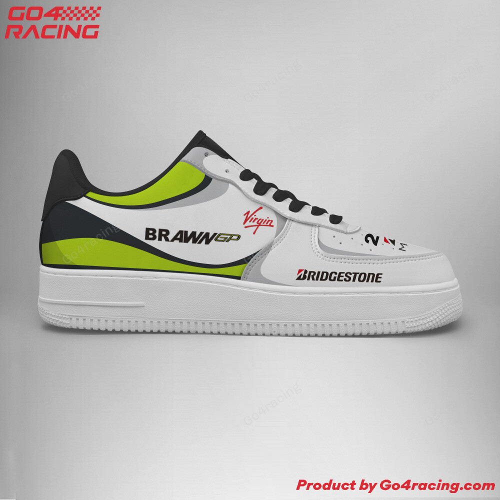 Brawn GP Formula Air Low-Top Sneakers Shoes Comfortable For Men And Women Printed Full Size - Image 2