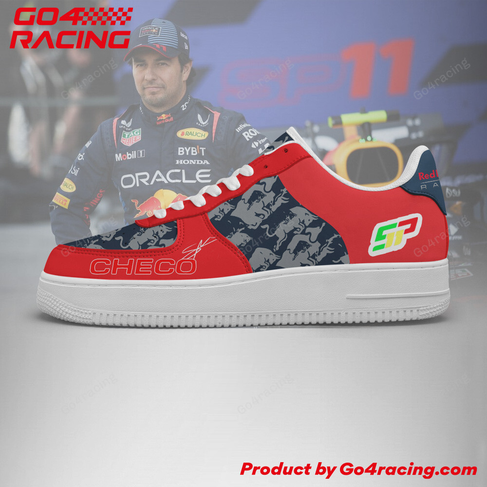 Sergio Perez Red Bull Air Low-Top Sneakers Shoes Comfortable For Men And Women Printed Full Size - Image 2