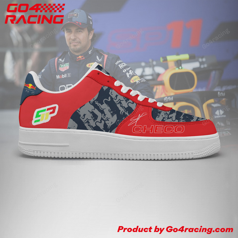 Sergio Perez Red Bull Air Low-Top Sneakers Shoes Comfortable For Men And Women Printed Full Size - Image 3