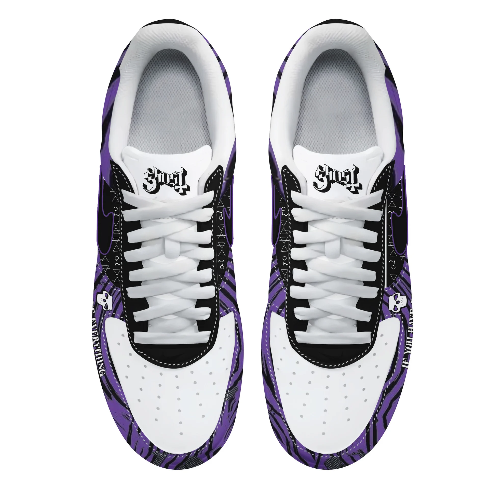 Ghost Band Air Low-Top Sneakers Shoes Comfortable For Men And Women Printed Full Size - Image 3