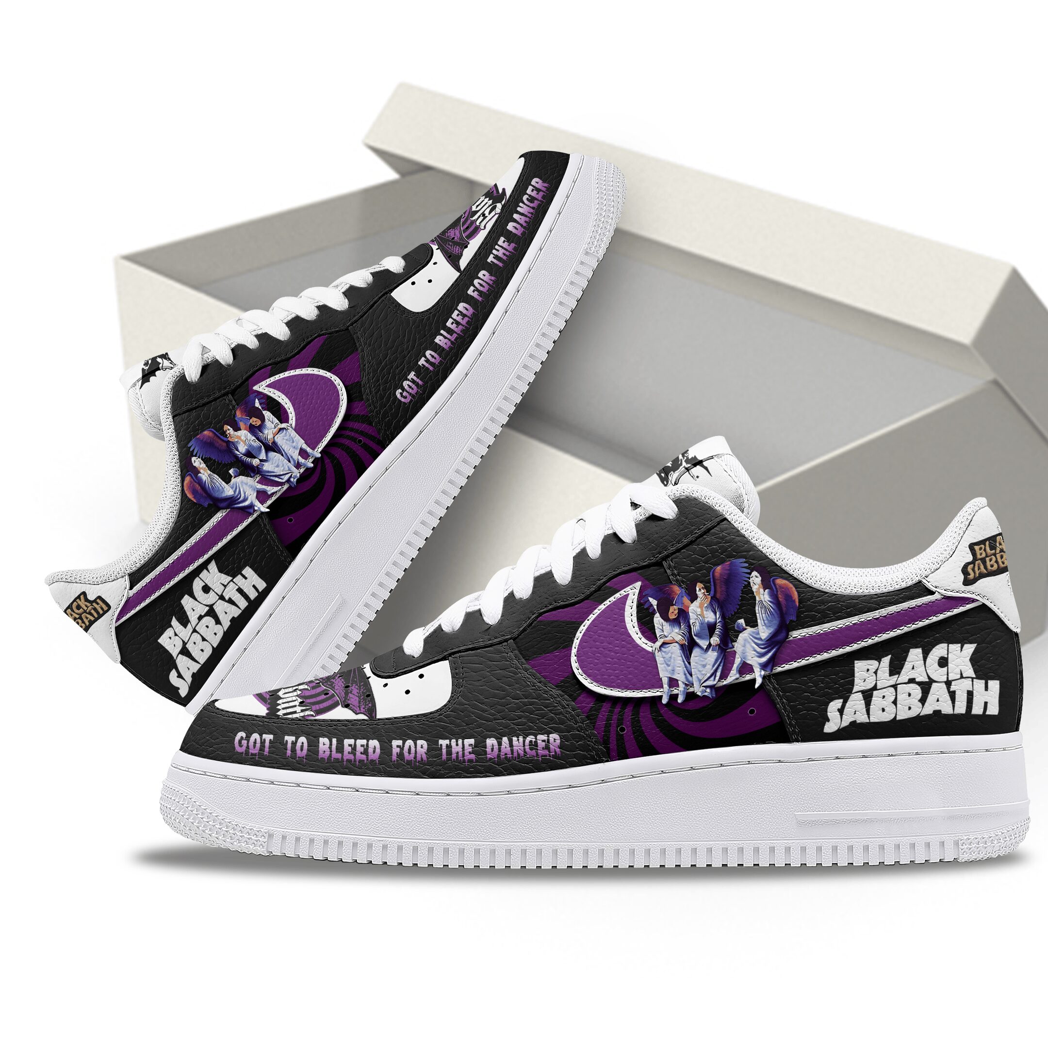 Black Sabbath Air Low-Top Sneakers Shoes Comfortable For Men And Women Printed Full Size - Image 2