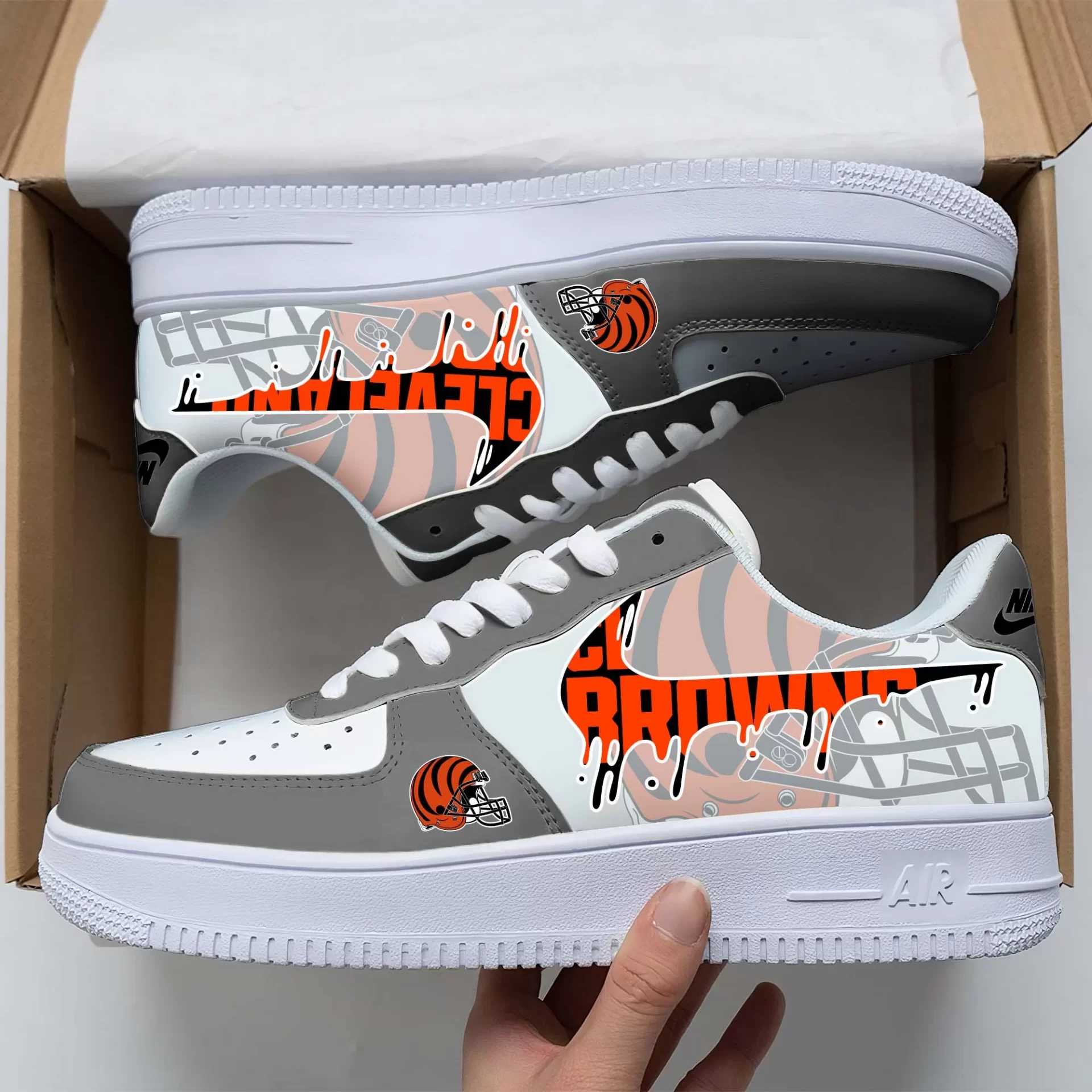 Cleveland Browns Air Low-Top Sneakers Shoes Comfortable For Men And Women Printed Full Size - Image 2