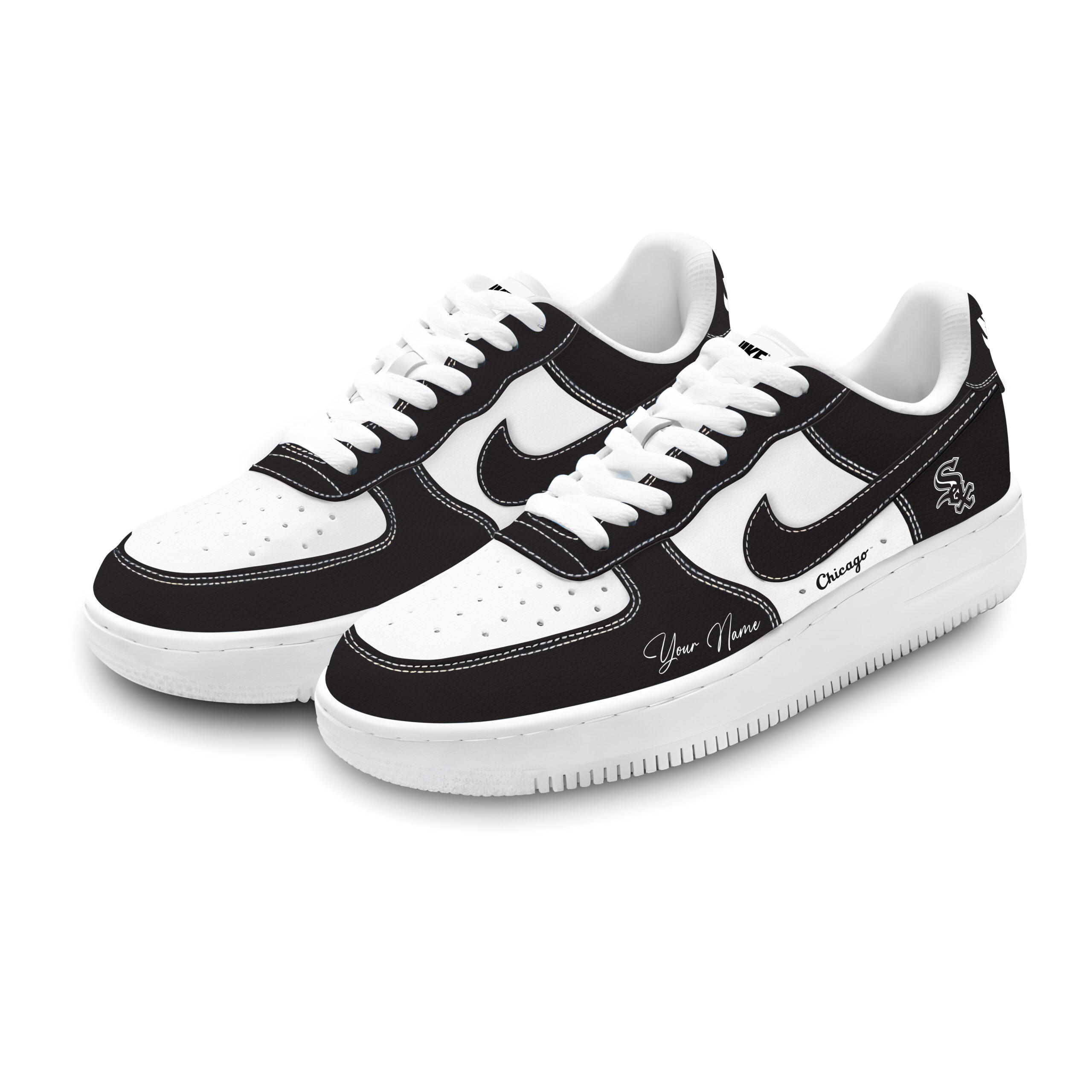 Chicago White Sox Air Low-Top Sneakers Shoes Comfortable For Men And Women Printed Full Size - Image 2