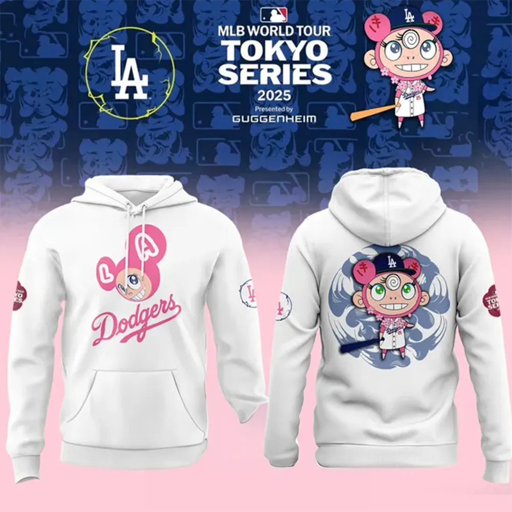 Los Angeles Dodgers x 2025 MLB Tokyo Series Hoodie Best Gifts For Baseball Fans - Image 2