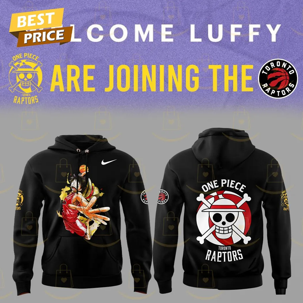 Toronto Raptors Basketball x One Piece Design Hoodie - Image 2