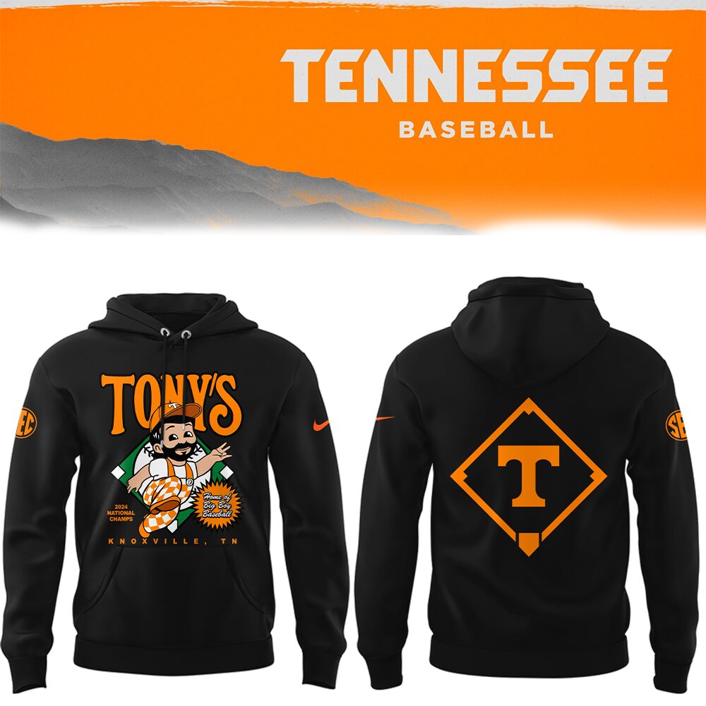 Tennessee Baseball x TONYS Hoodie Baseball Father Day Gifts - Image 2