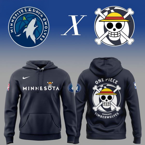 Minnesota Timberwolves x One Piece Special Edition Hoodie Basketball Enthusiast Gifts - Image 2